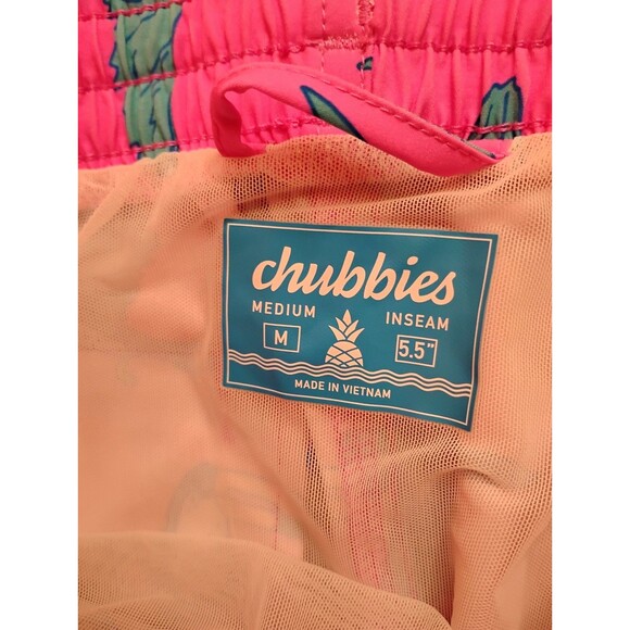 Men's Chubbies Swim Trunks with Mesh Liner The Toucan Do Its Pink Medium - Picture 6 of 7